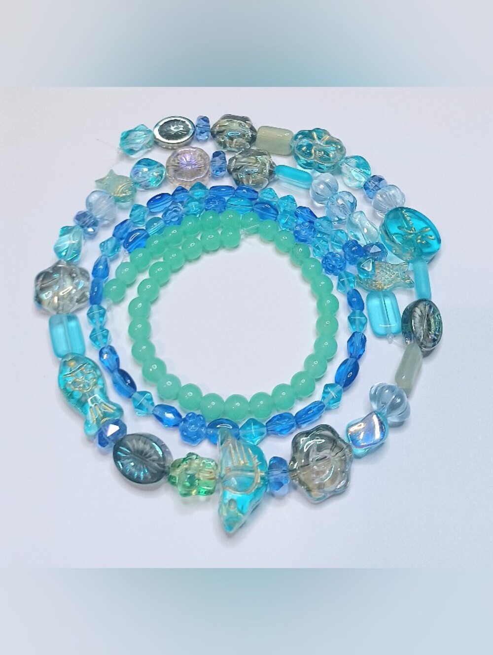 Glass beads for jewelry-making